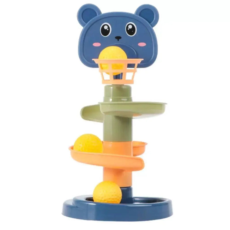 Rampatin - Torre Espiral Montessori + Brinde Exclusivo Criativaê 1 (2 andares) Urso 