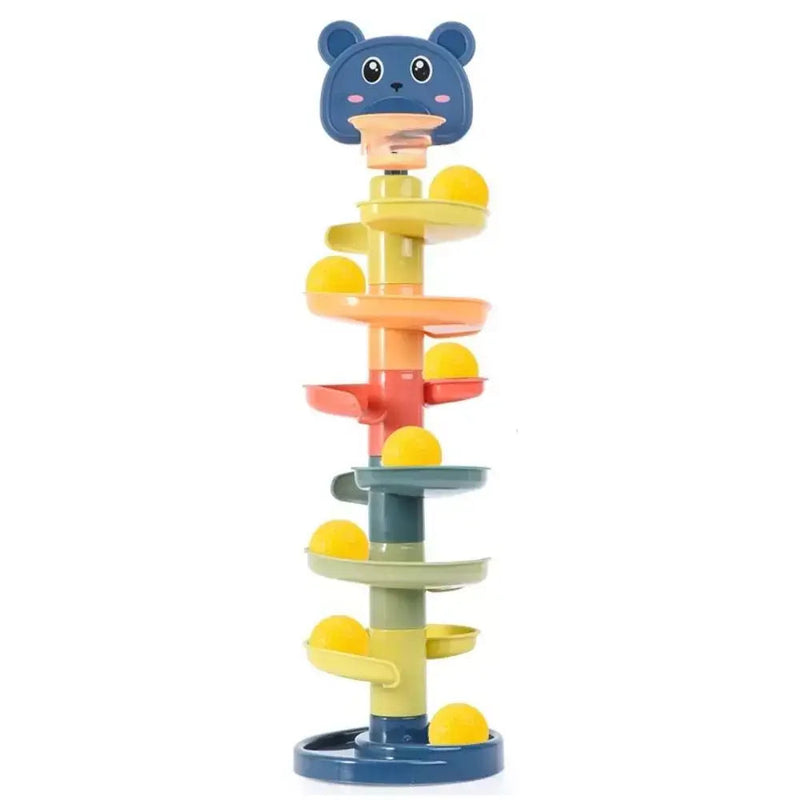 Rampatin - Torre Espiral Montessori + Brinde Exclusivo Criativaê 3 (6 andares) Urso 